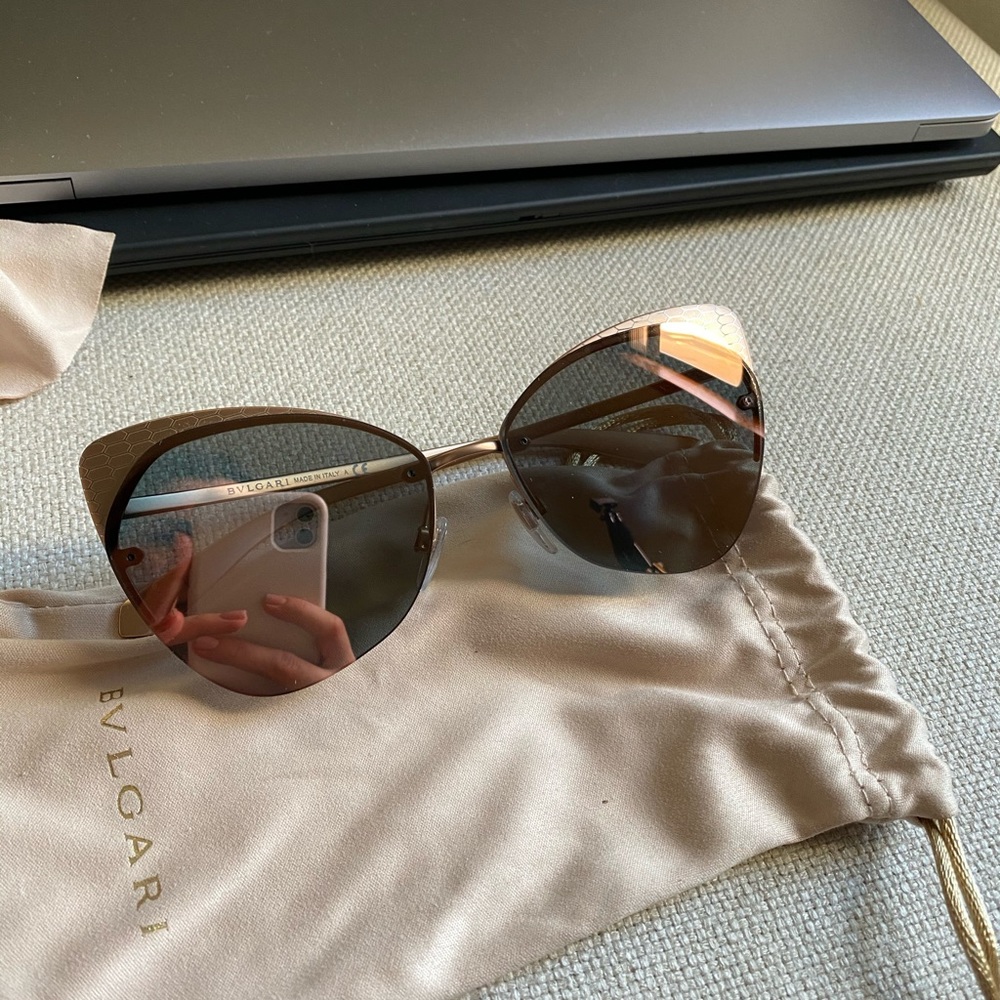 Bulgari Mirrored Sunglasses